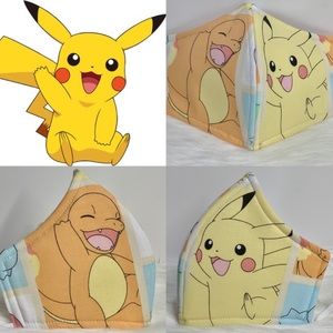 Pokemon Pikachu Designet Adult Face mask
